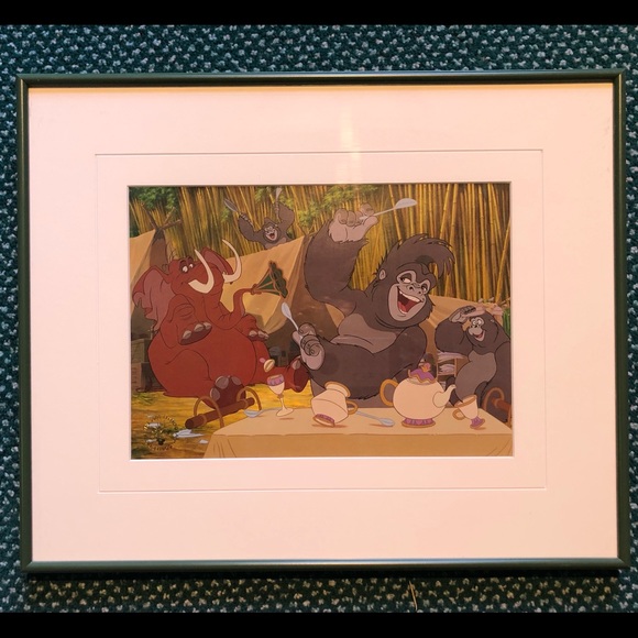 Pair Disney’s Peter Pan & Jungle book Lithographs Framed - Picture 2 of 3